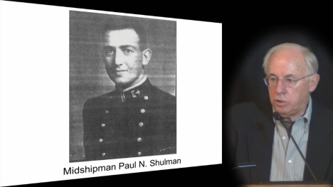 Naval historian J. Wandres discusses his book, Ablest Navigator: Lieutenant Paul N. Shulman USN, Israel’s Volunteer Admiral in 2012 